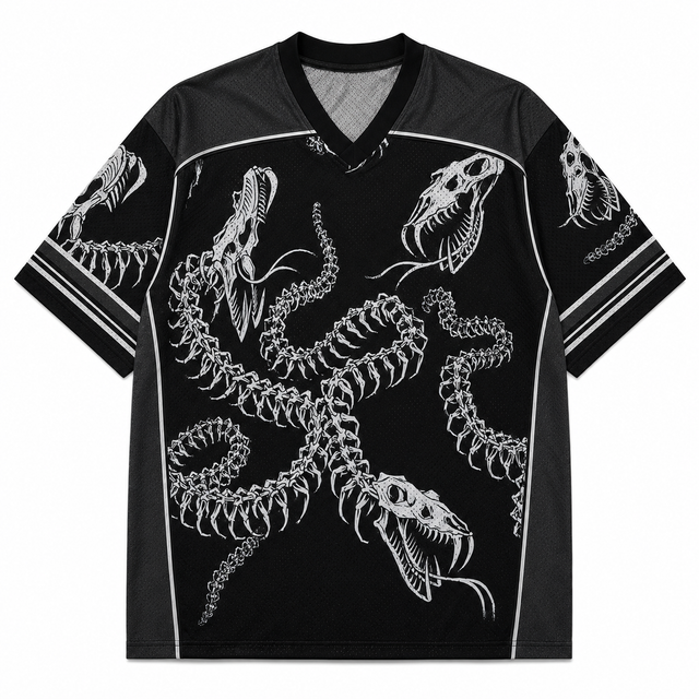 Snake Skeleton Mesh Jersey