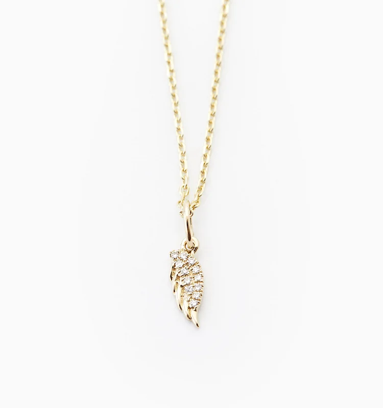 Angel Wing Diamond Necklace