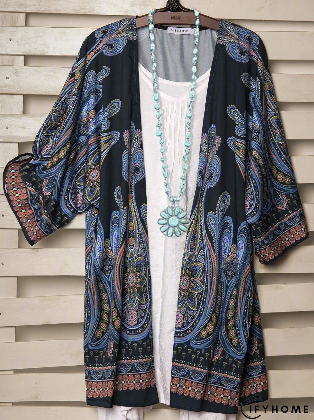 Abstract Casual Long Sleeve Cardigan | IFYHOME