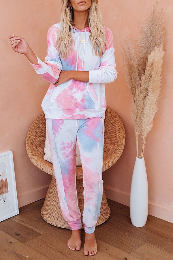 Tie Dye Relaxed Pocket Pants Suit