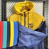 2023/2024 Barcelona Windbreaker(Yellow-Navy Blue)Football Shirt 1:1 Thai Quality