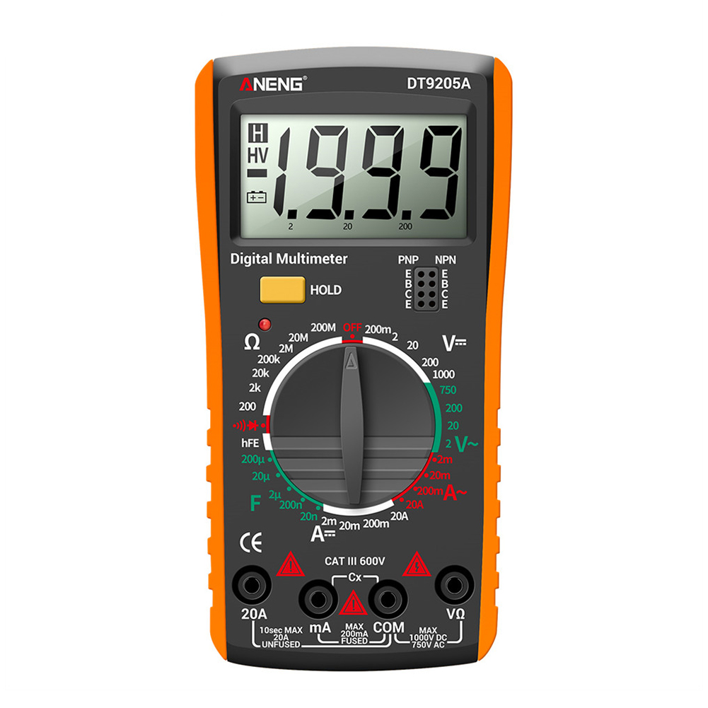 

DT9205A - Digital Multimeter, Red, 501 Original