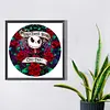 uk.everydayedeals Diamond Painting - Full Round - Rose Skull Jack(40*40cm)