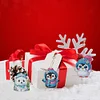 6Pcs Winter Schneemann Pinguin Eisbär doppelseitig - 5d DIY Handwerk Schlüsselanhänger