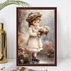 >SALE<5D DIY Full Square Drill Diamond Painting Girl Kit Home Decor Art 20x30cm