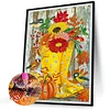 Diamond Painting-DIY Crystal Rhinestone Pumpkin Flora
