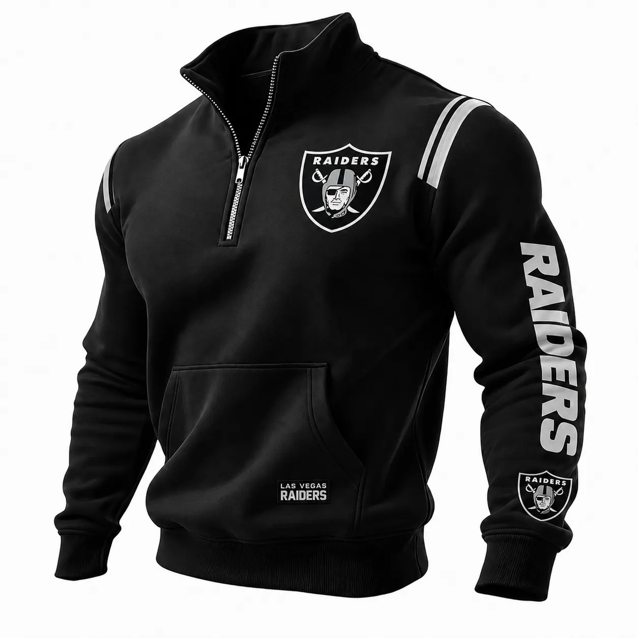 Men's New Rugby Quarter-Zip Pullover Sweatshirt &ndash; Premium Cotton-Blend Fabric, Sporty Fit