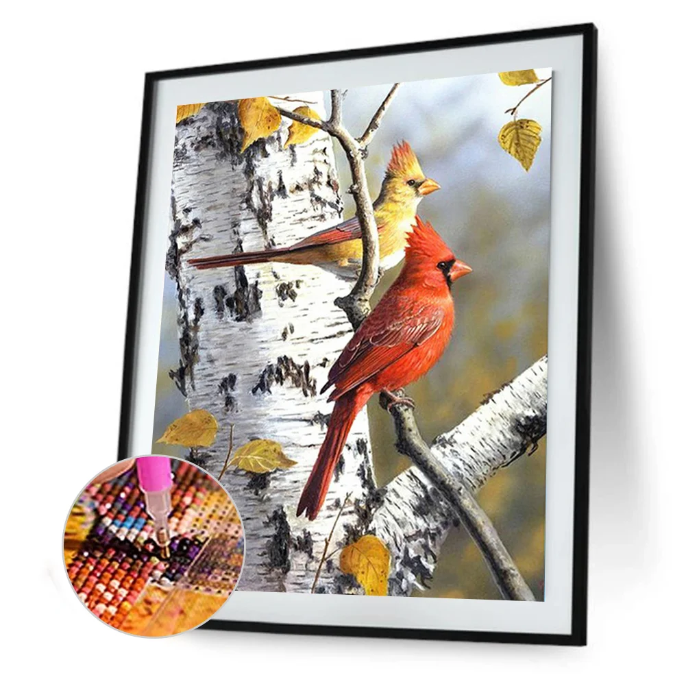 Full Square Diamond Painting - Birds