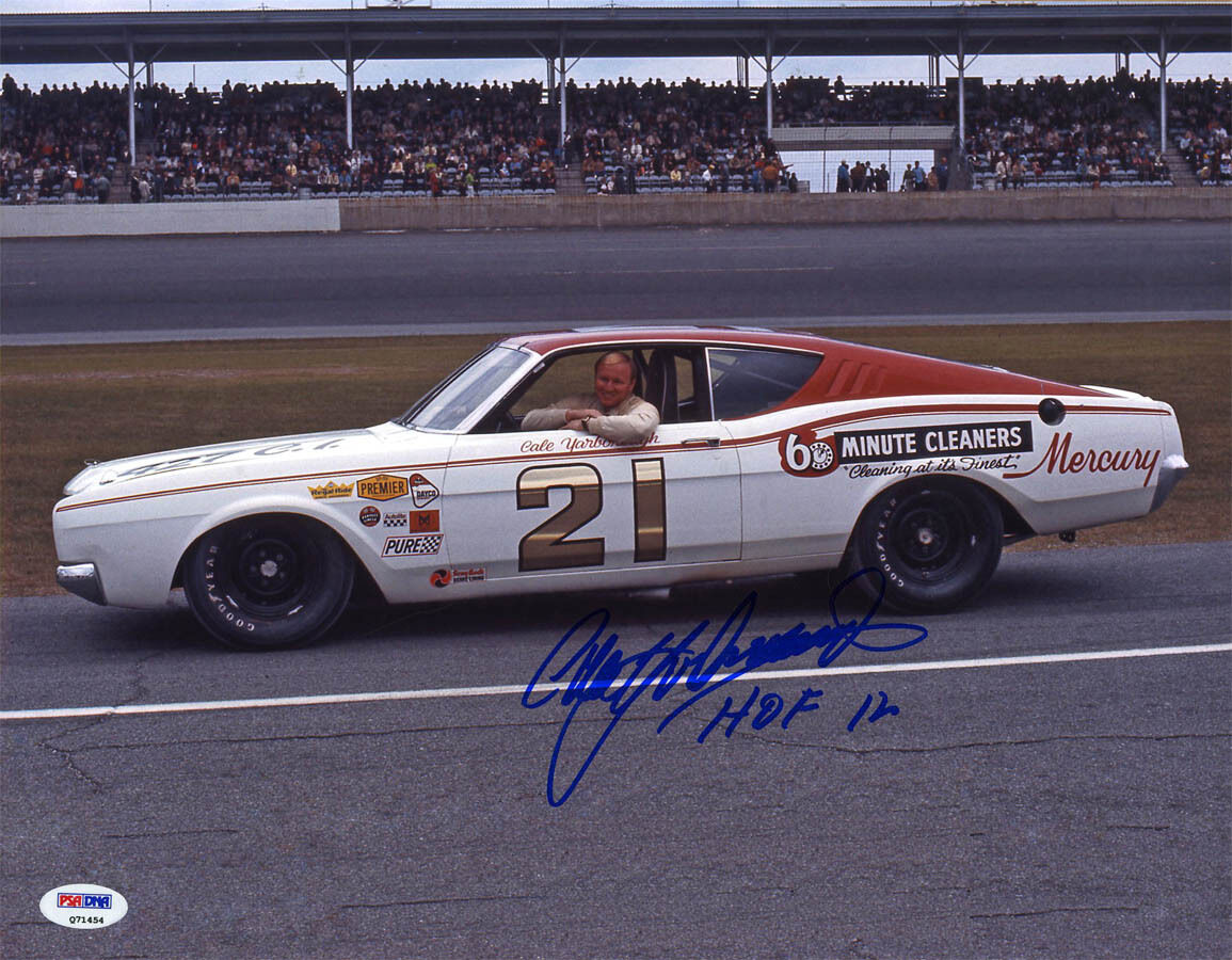 Cale Yarborough SIGNED 11x14 Photo Poster painting + HOF 12 NASCAR LEGEND PSA/DNA AUTOGRAPHED