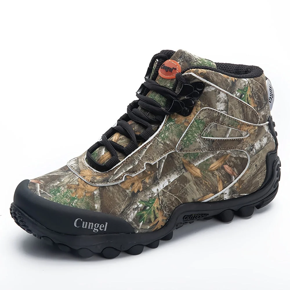 Military Army Men Boots Winter Waterproof Outdoor Shoes For Men Breathable Canvas Camouflage Tactical Combat Desert Ankle Boots