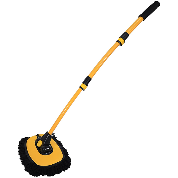 Car Wash Brush with Telescopic Long Handle Car Wash Mop Cleaning Tool - vzzhome