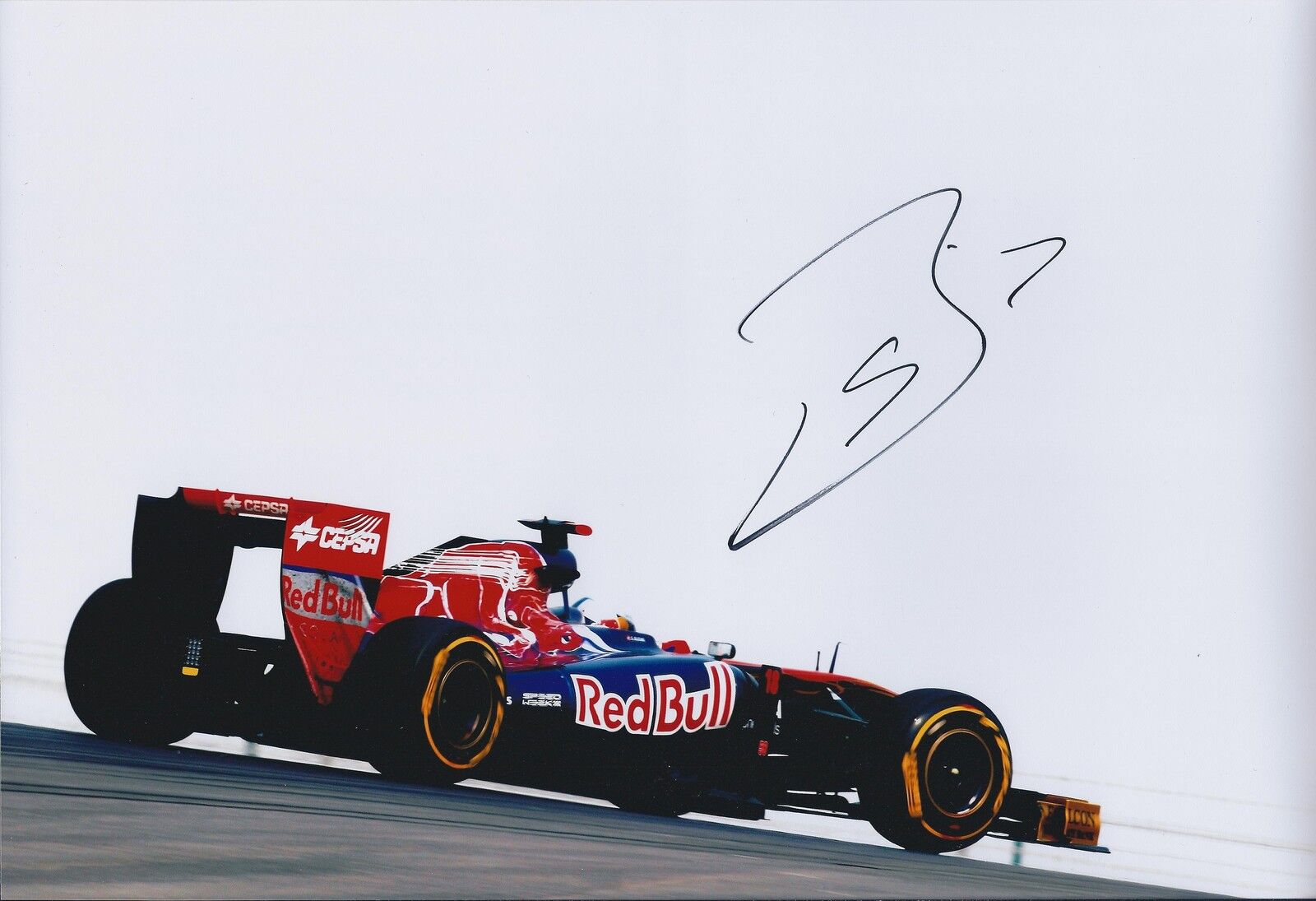 Sebastien Buemi F1 SIGNED Autograph Toro Rosso Cepsa 12x8 Photo Poster painting AFTAL COA