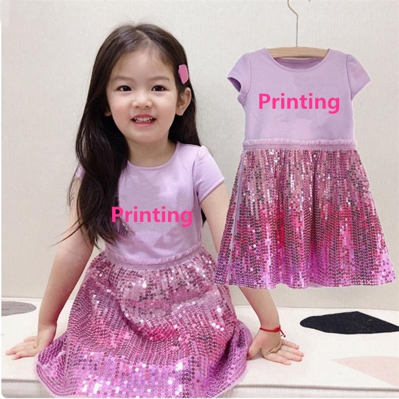 Girls Sequined Kids Princess Summer Sequins Dresses Toddler Cosplay Dress Girl Tutu Teen Birthday Gown Party Clothes Vestidos
