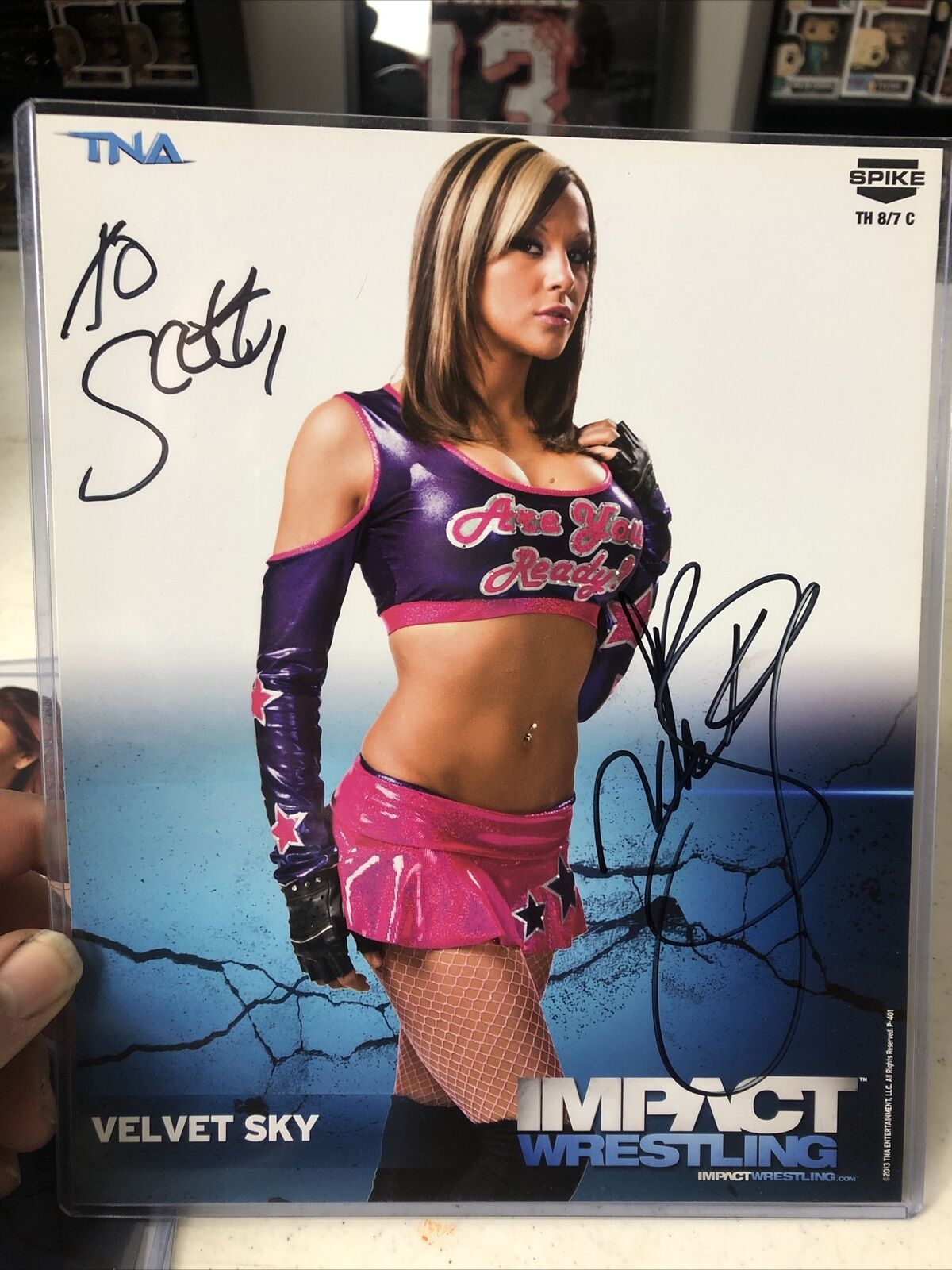 Velvet Sky Signed 8x10 Photo Poster painting 2010 Promo Beautiful People TNA Impact Wrestling 2