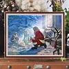 Diamond Painting -DIY Round Dril Santa Claus(50*40 CM)