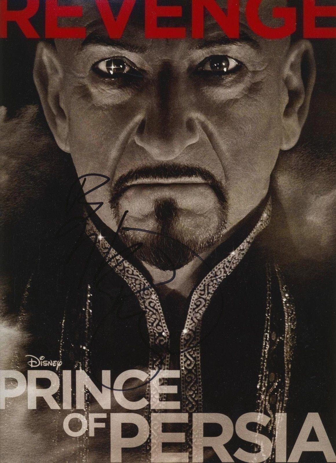 Ben Kingsley Autograph PRINCE OF PERSIA Signed 12x10 Photo Poster painting AFTAL [0771]