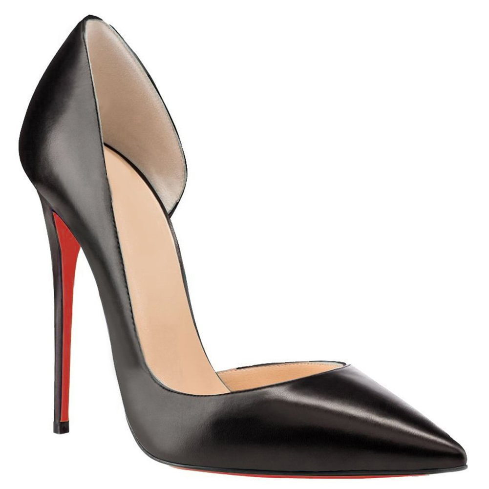 120mm Women's Classic Pumps Patent Closed Pointed Toe Bridal Wedding Party Red Bottom-MERUMOTE