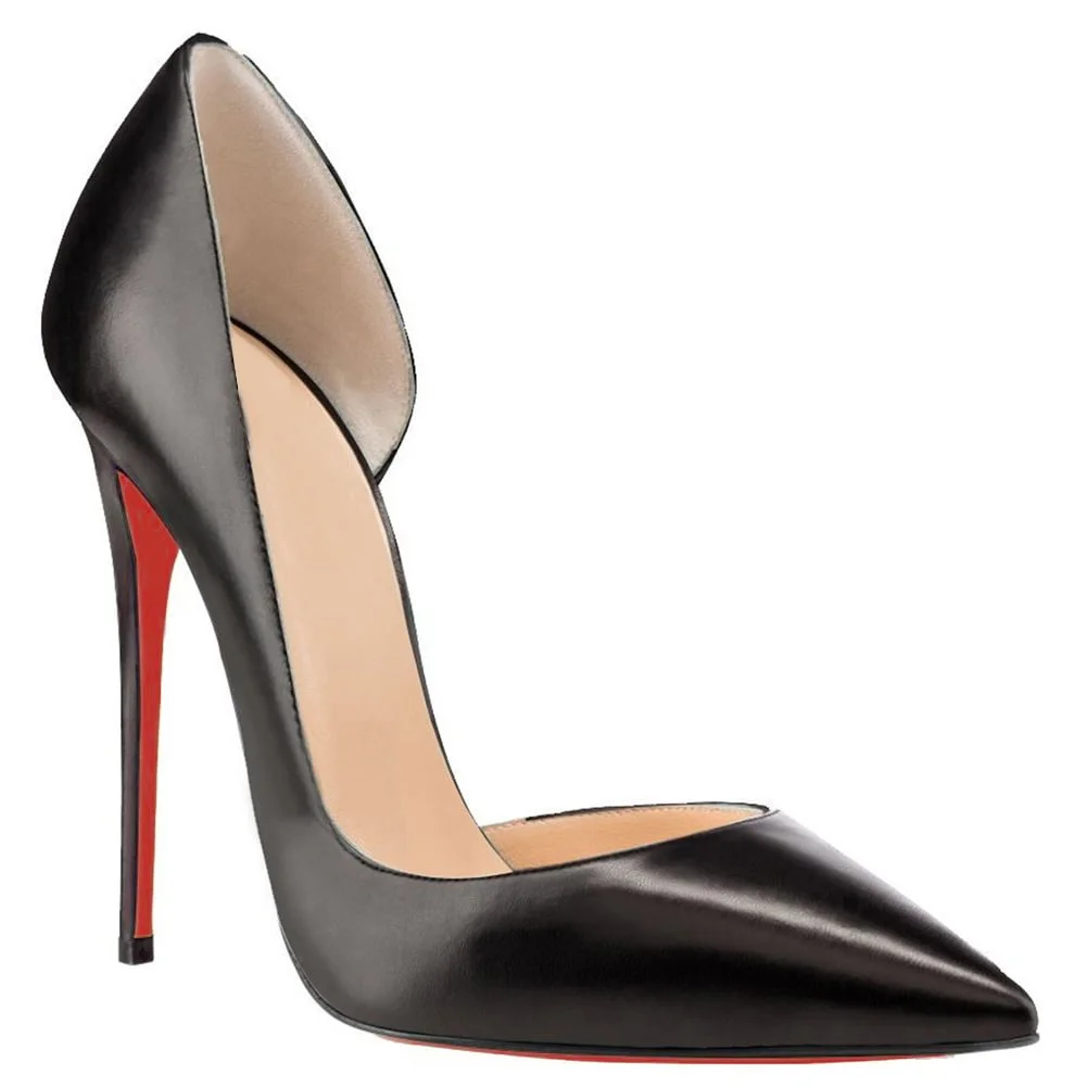 120mm Women's Classic Pumps Patent Closed Pointed Toe Bridal Wedding Party Red Bottom-MERUMOTE