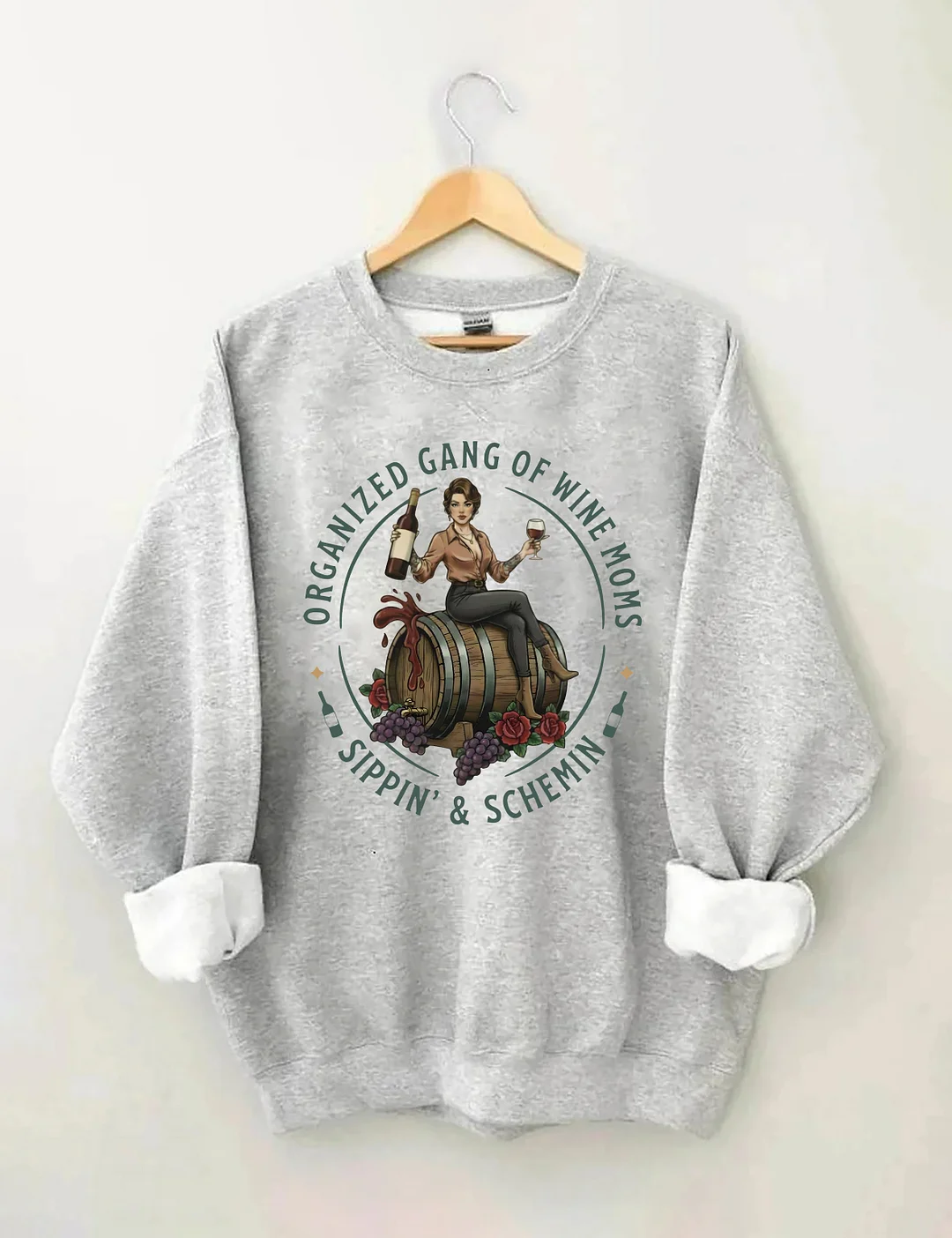 Organized Gang Of Wine Moms Sweatshirt
