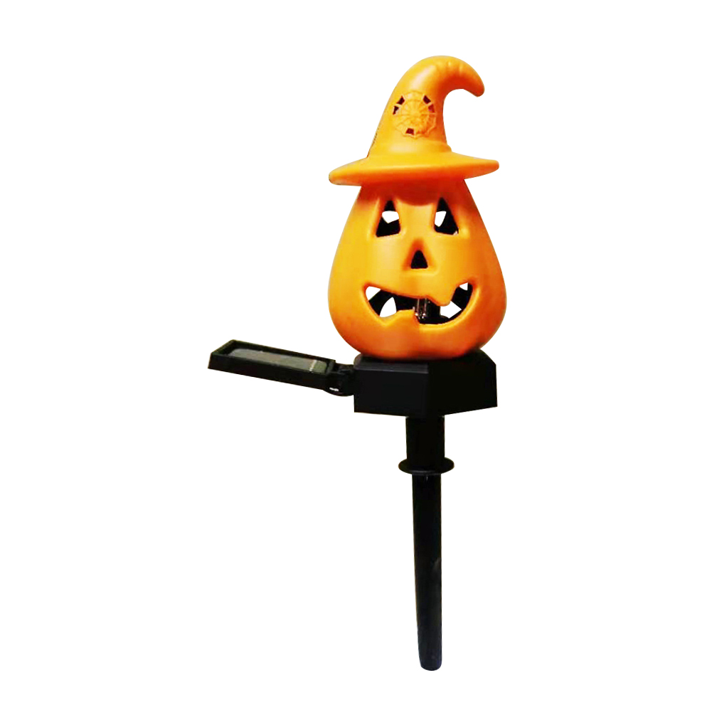 

LED Solar Lamp Halloween Pumpkin Colorful Flashing Landscape Stake Lights, Rgb quick flash, 501 Original