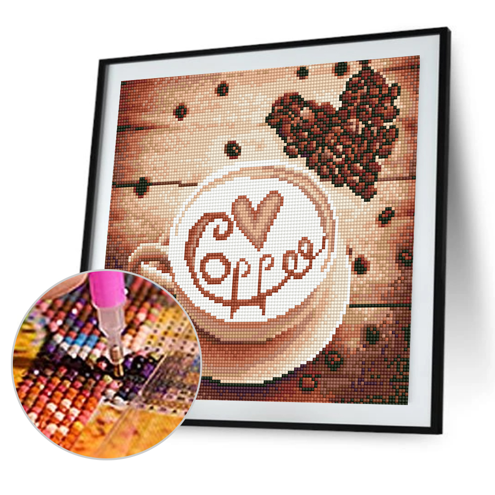 

Coffee - Round Drill Diamond Painting - 30*30CM, 501 Original