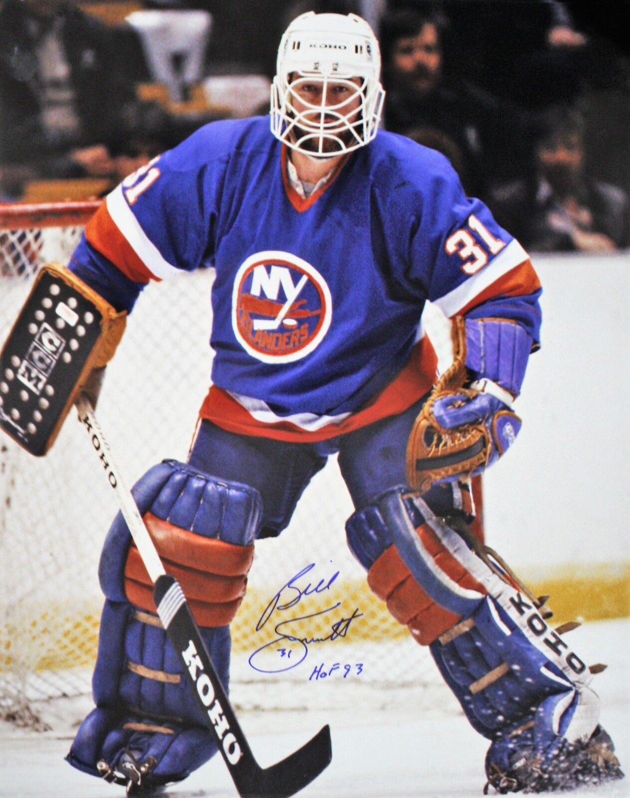 Autographed 16 X 20 Billy Smith New York Islanders 16 X 20 Photo Poster painting with COA