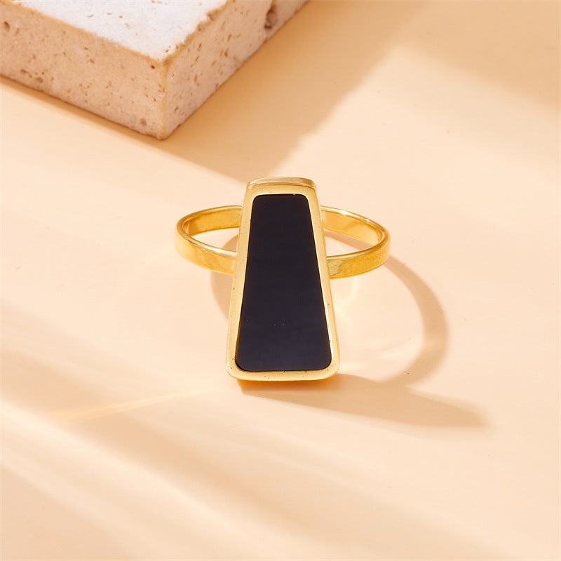 Luxurious Women Quadrilateral Stainless Steel Electroplating Jewelry Sets