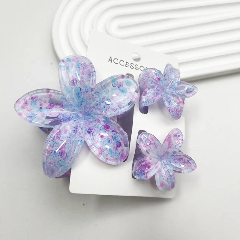 Minimalist Women’s Flower Resin Hair Claws