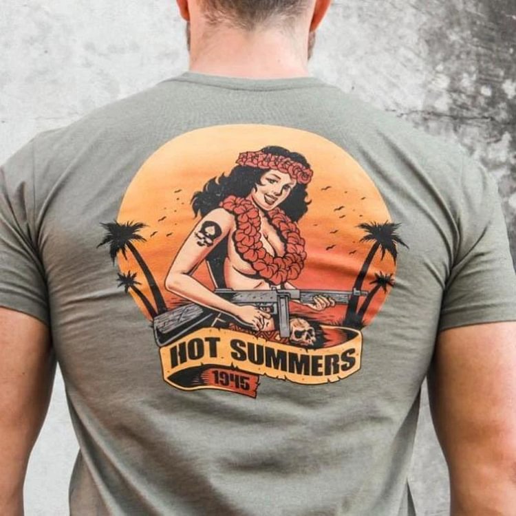 Round Neck Printed Vintage T-Shirt
