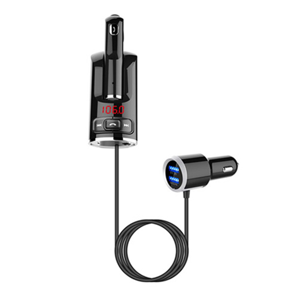 

BC46 Car Bluetooth Receiver FM Transmitter Handsfree Dual USB MP3 Player, 501 Original