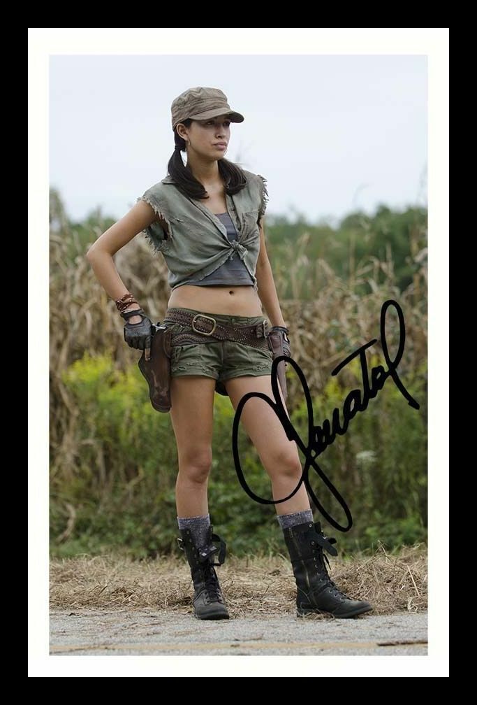 Christian Serratos - The Walking Dead Autograph Signed & Framed Photo Poster painting