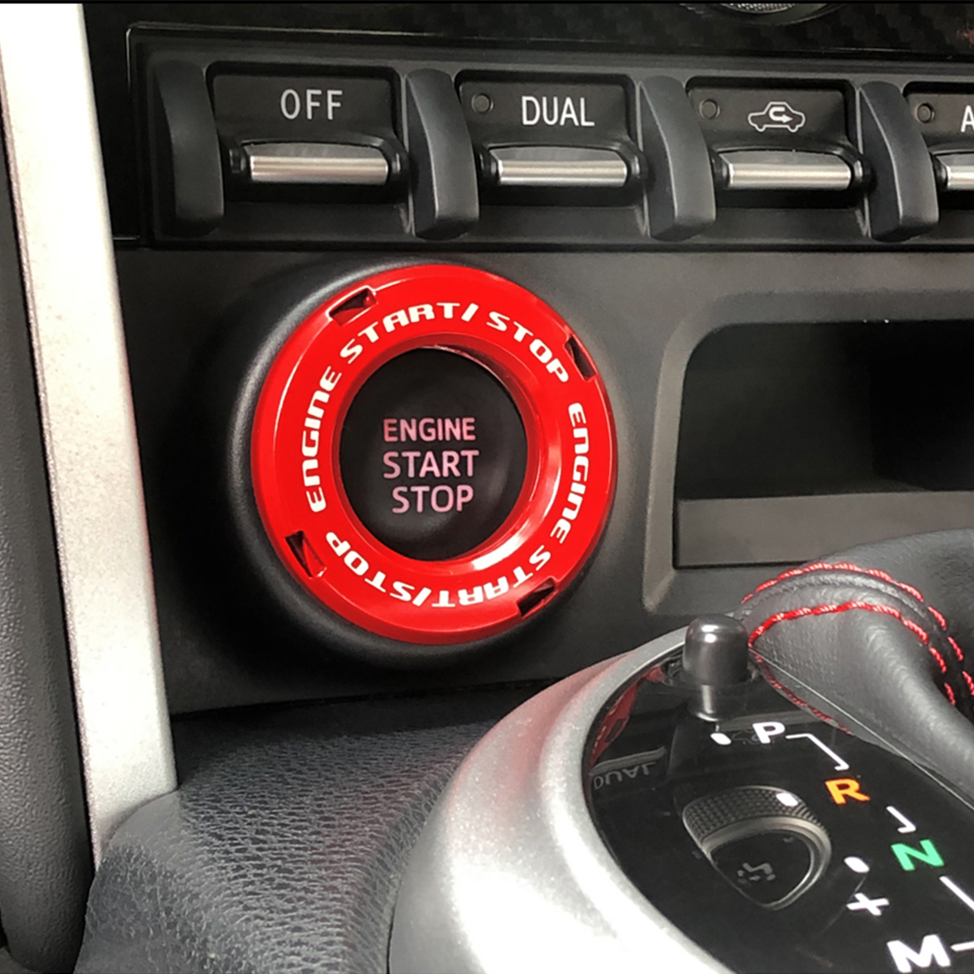 Auto Motor Startknopf Schutzhülle, Universal Auto Key Cap Cover Push Start  Auto Zubehör (rot)