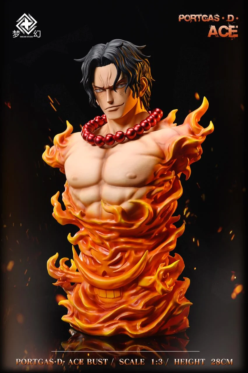 PRE-ORDER DREAM STUDIO - One Piece Portgas·D· Ace 1/3 BUST GK Statue