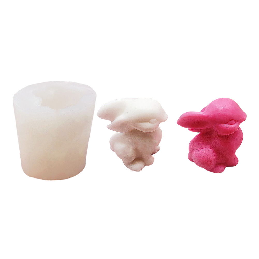 

Easter Rabbit Silicone Mold 3D Aromatherapy Candle Bunny Ornament Crafts, 501 Original