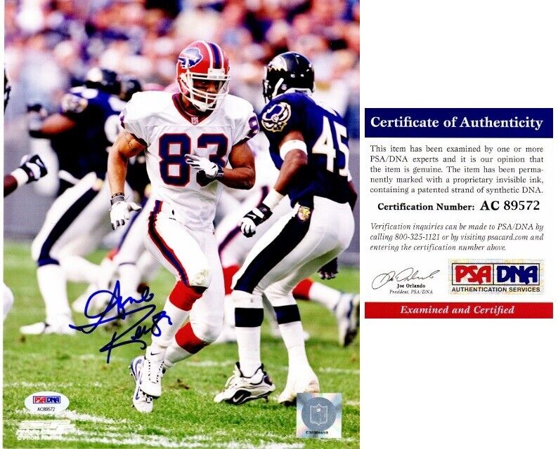 Andre Reed Signed - Autographed Buffalo Bills 8x10 inch Photo Poster painting - PSA/DNA COA