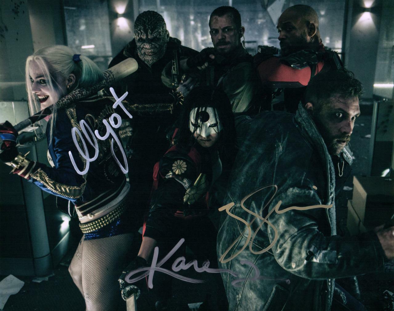 Will Smith Margot Robbie Fukuhara 8x10 Autographed signed Photo Poster painting Picture and COA