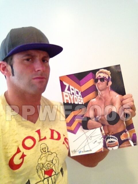 WWE ZACK RYDER HAND SIGNED AUTOGRAPHED 11X14 PROMO Photo Poster painting WITH PROOF AND COA