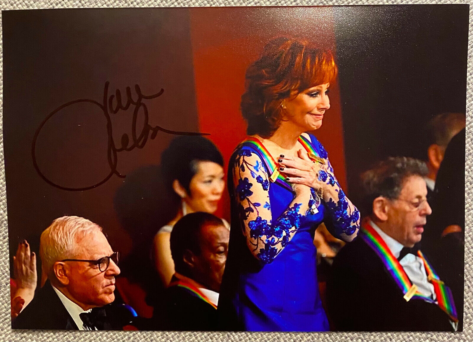 Reba McEntire Signed In-Person Color 5x7 Photo Poster painting - Authentic, Rare, Kennedy Center