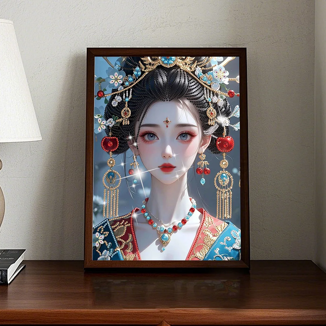 Diamond Painting - Partial Special Shaped Drill - Tang Dynasty Beauty(Canvas|30x40cm)
