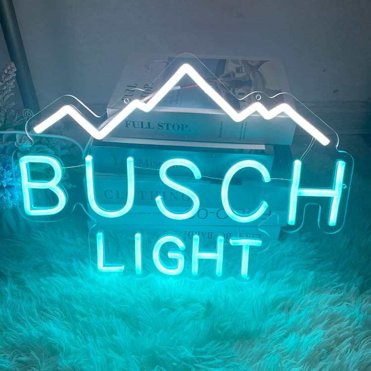 Busch Light Neon Sign Busch Light for Bar Pub Club Wall Decor Gaming Room Bedroom Office  Cafe Party Decortions Night