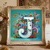 Butterfly Flower J 5D Partial Drill DIY Diamond Painting Kit 30*30cm