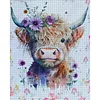 Highland Cattle-11CT Stamped Cross Stitch 40*50cm tapestrymarket