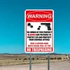 2pcs - Warning No Trespassing - Vintage Metal Signs(12*16Inch) - Warning