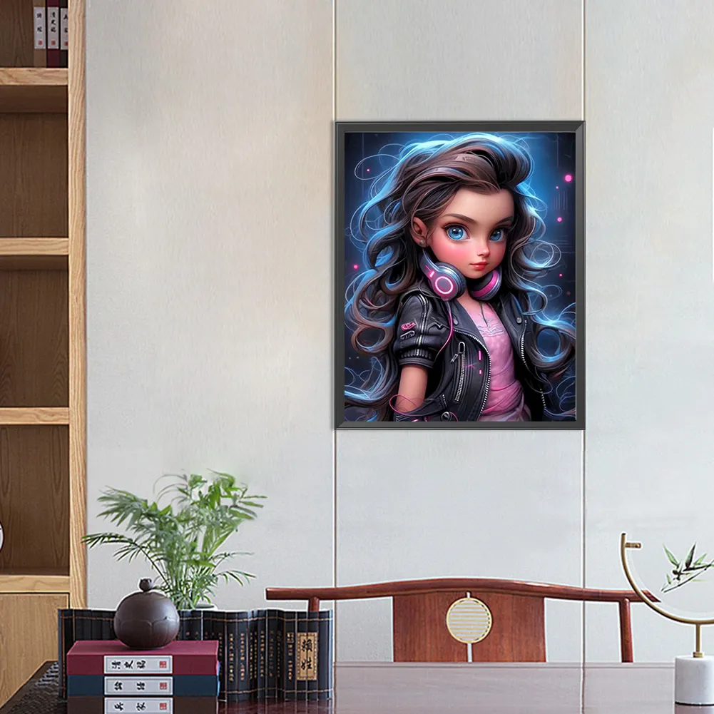 Full Round Diamond Painting 40*50cm - Sweet Girl