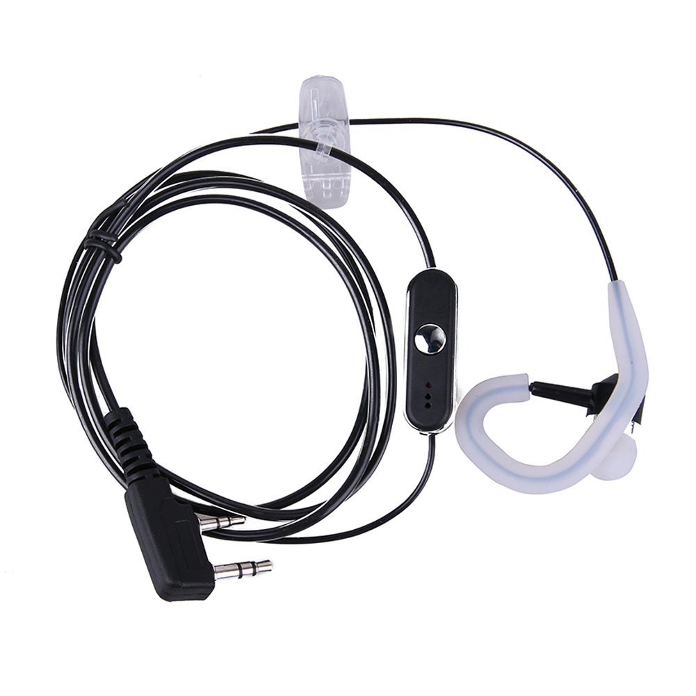 

2 Pin Earpiece Sports Headset PTT MIC for BAOFENG KENWOOD Retevis HYT Radio, 501 Original