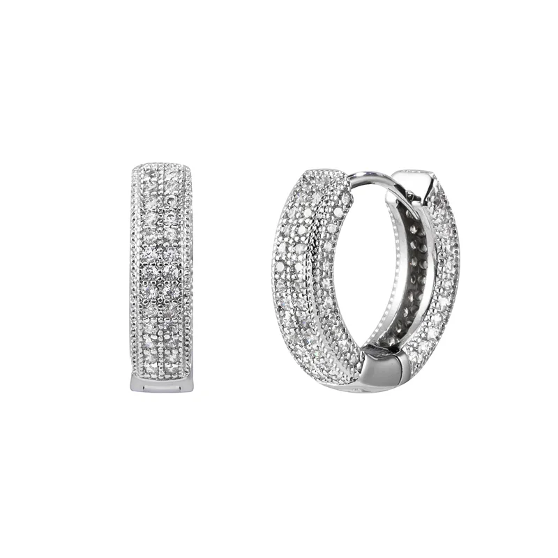 Men's light luxury diamond stud earrings