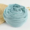 Solid Color Soft Cotton Linen Scarf Women Hijab Shawl