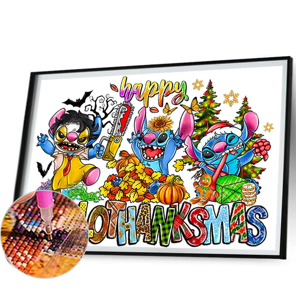 Full Round Diamond Painting 40*60cm - Stitch