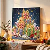 DIY Special Shape Diamond Painting Pearl Art With Inner Frame Kit 25x25cm(Christmas Gift Tree)