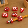 20 Pcs Numbered Pencil Toppers 1-20 Reusable Classroom Pencil Labels for Teachers Pencil Tracking Ma